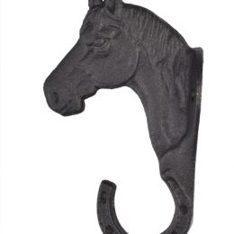 PORTABRIGLIE TESTA DI CAVALLO IN GHISA Porta Selle & Briglie 